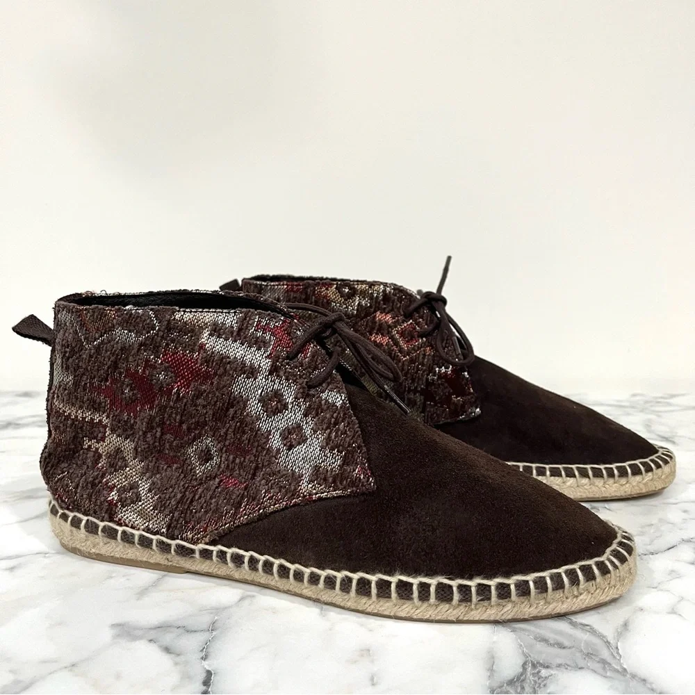 Veracruz Artisans Ankle Booties US Size 7.5 EU Size 38 Moccasins Brown Spain